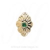 GS179 E - 14 Karat Gold Emerald Slide 