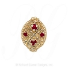 GS180 R - 14 Karat Gold Ruby Slide 