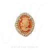 GS183 CAM - 14 Karat Gold Cameo Slide 