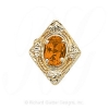 GS190 CIT - 14 Karat Gold Citrine Slide 