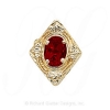 GS190 G - 14 Karat Gold Garnet Slide 