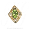GS190 PD - 14 Karat Gold Peridot Slide 
