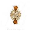 GS191 CIT - 14 Karat Gold Citrine Slide 