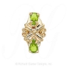 GS191 PD - 14 Karat Gold Peridot Slide 