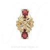 GS191 PT - 14 Karat Gold Pink Tourmaline Slide 