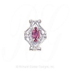 GS200 PT - 14 Karat Gold Pink Tourmaline Slide 