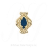 GS200 S - 14 Karat Gold Sapphire Slide 