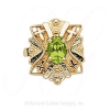 GS244 PD - 14 Karat Gold Peridot Slide 