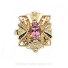 GS244 PT - 14 Karat Gold Pink Tourmaline Slide 