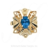 GS244 S - 14 Karat Gold Sapphire Slide 