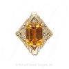 GS249 CIT - 14 Karat Gold Citrine Slide 