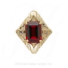 GS249 G - 14 Karat Gold Garnet Slide 