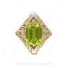 GS249 PD - 14 Karat Gold Peridot Slide 
