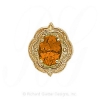 GS254 CIT - 14 Karat Gold Citrine Slide 