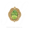 GS254 PD - 14 Karat Gold Peridot Slide 