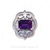 GS255 AMY - 14 Karat Gold Amethyst Slide 