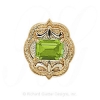 GS255 PD - 14 Karat Gold Peridot Slide 
