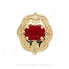 GS261 G - 14 Karat Gold Garnet Slide 