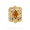 GS265 CIT - 14 Karat Gold Citrine Slide 