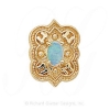 GS265 OP - 14 Karat Gold Opal Slide 