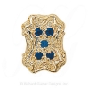 GS287 S - 14 Karat Gold Sapphire Slide 