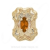 GS290 CIT - 14 Karat Gold Citrine Slide 