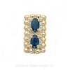 GS306 S - 14 Karat Gold Sapphire Slide 