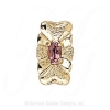 GS309 PT - 14 Karat Gold Pink Tourmaline Slide 