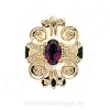GS310 AMY - 14 Karat Gold Amethyst Slide 