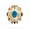 GS310 BT - 14 Karat Gold Blue Topaz Slide 
