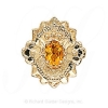 GS311 CIT - 14 Karat Gold Citrine Slide 
