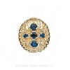 GS315 S - 14 Karat Gold Sapphire Slide 