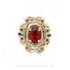 GS316 G - 14 Karat Gold Garnet Slide 