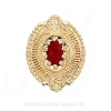 GS332 G - 14 Karat Gold Garnet Slide 