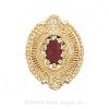 GS332 PT - 14 Karat Gold Pink Tourmaline Slide 