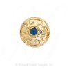 GS338 S - 14 Karat Gold Sapphire Slide 