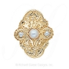 GS341 PL - 14 Karat Gold Pearl Slide 