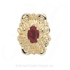 GS342 PT - 14 Karat Gold Pink Tourmaline Slide 