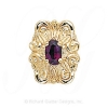 GS342 RG - 14 Karat Gold Rhodolite Garnet Slide 