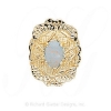 GS343 OP - 14 Karat Gold Opal Slide 