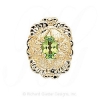 GS343 PD - 14 Karat Gold Peridot Slide 