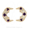 GS345-2 AMY - 14 Karat Gold Amethyst Slide 
