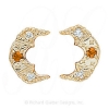 GS345-2 CIT/D - 14 Karat Gold Slide with Citrine center and Diamond accents 