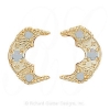 GS345-2 OP - 14 Karat Gold Opal Slide 