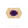 GS375 AMY - 14 Karat Gold Amethyst Slide 