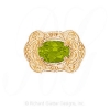 GS375 PD - 14 Karat Gold Peridot Slide 