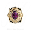 GS386 RG - 14 Karat Gold Rhodolite Garnet Slide 
