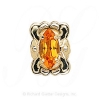 GS387 CIT - 14 Karat Gold Citrine Slide 