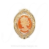 GS388 CAM - 14 Karat Gold Cameo Slide 