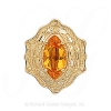 GS391 CIT - 14 Karat Gold Citrine Slide 
